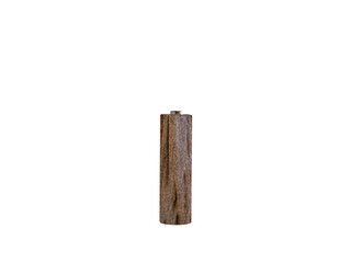 Light brown bark of an old tree with many cracks in the shape of skin of standard AA cylindrical...