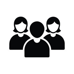 Group Icon - Team Collaboration and Workforce Symbol for Business, Workplace, and Leadership