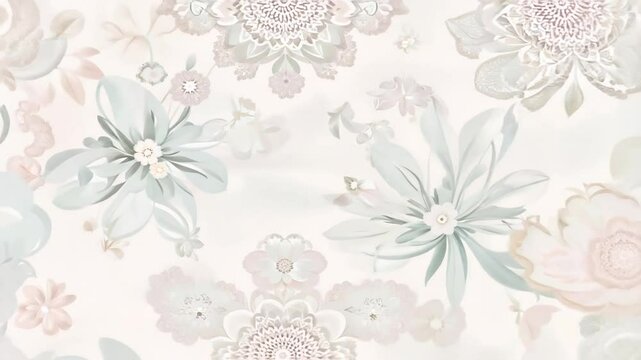 Colorful Flowers Animated Background