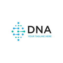 DNA logo design template.icon for science technology, suitable for your design need, logo, illustration, animation, etc.