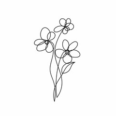 vector illustration of a flower