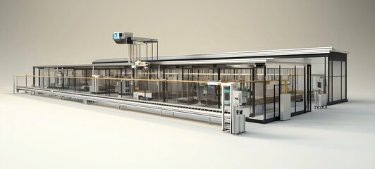 Automated Production Line: Modern Factory Design