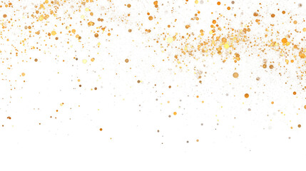 Gold confetti overlay on transparent background