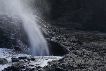 Pacific Ocean blow hole, Hawaii