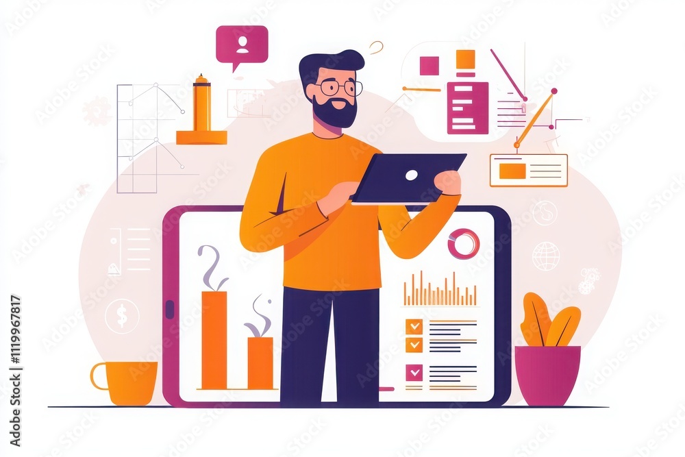Poster online tax submission portal interface design digital workspace user experience modern environment p