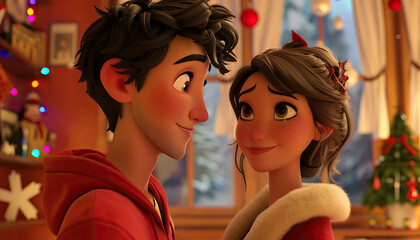 A romantic comedy set in a charming small town during the holiday season, where two unlikely lovebirds find themselves caught up in a series of hilarious misadventures