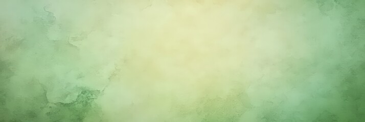 Obraz premium Soft Green Gradient Background for Creative Designs and Artistic Projects Featuring Watercolor Effects