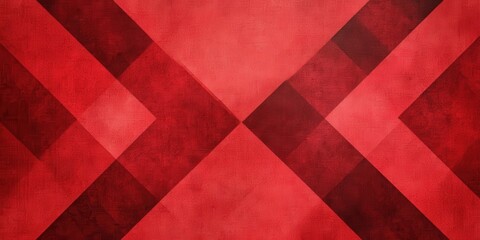 Fototapeta premium Vibrant Red Background with Geometric Diamond Pattern for Creative Design and Artistic Projects