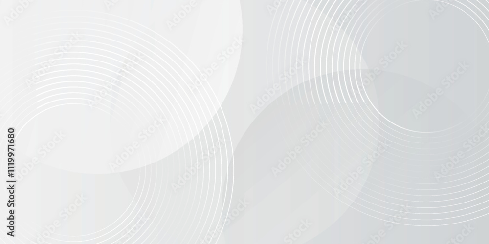 Aufkleber white geometric abstract background overlap layer on bright space with lines effect decoration. mode