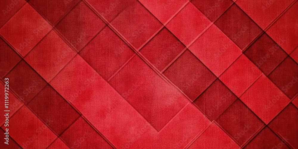 Poster elegant red diamond pattern background with varying shades for creative design projects and artistic