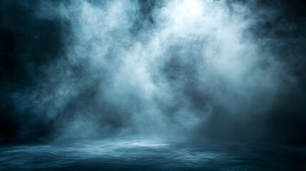 Fototapeta premium Abstract Blue Smoke Background Image