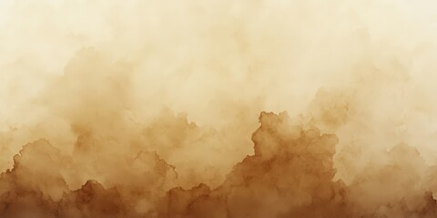 Soft Watercolor Background in Beige with Delicate Clouds, Perfect for Elegant Designs and Copy Space for Your Creative Projects