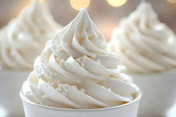 Creamy Swirled Frozen Yogurt Dessert