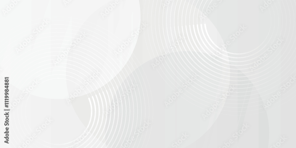 Aufkleber white geometric abstract background overlap layer on bright space with lines effect decoration. mode