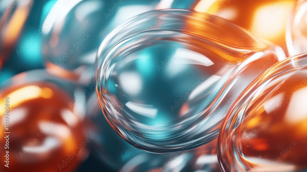 Poster this image showcases a mesmerizing abstract composition of swirling blue and orange colors capturing