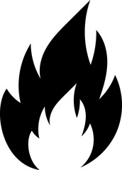 Fire icon, flames, flame of shapes, bonfire flat illustration