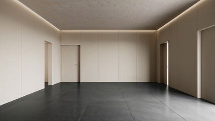 Fototapeta premium Interior of empty room background 3d render