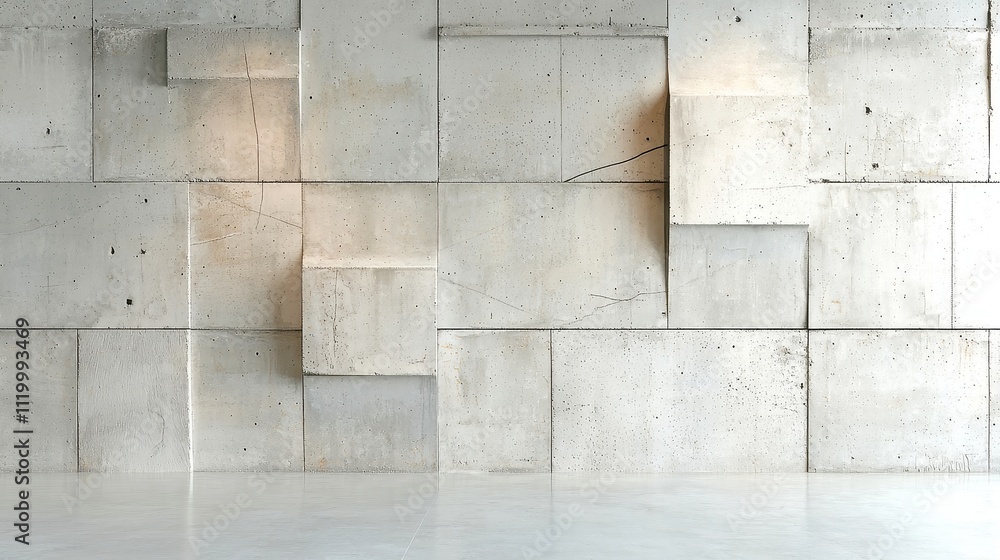 Poster aged gray concrete wall surface showcasing intricate textures and weathered patterns, ideal for crea