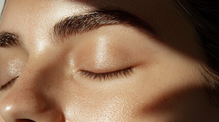 Fototapeta premium Achieving a fresh complexion through regular face treatments spa setting beauty content relaxing environment close-up view skincare concept