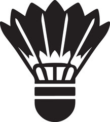 Badminton Shuttlecock Vector Illustration Graphic Design silhouette 