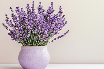 Purple Lavender Bouquet in a Vase