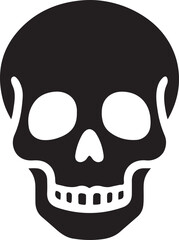 Black Skull Icon Graphic Design Element Download