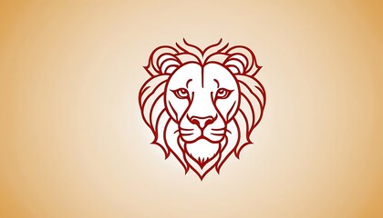  lion head with mane lion icon or modern line symbol. book, carnivore, comic, 6