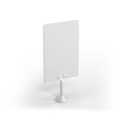 Elegant Menu Sign Table Tent Mockup for Restaurants