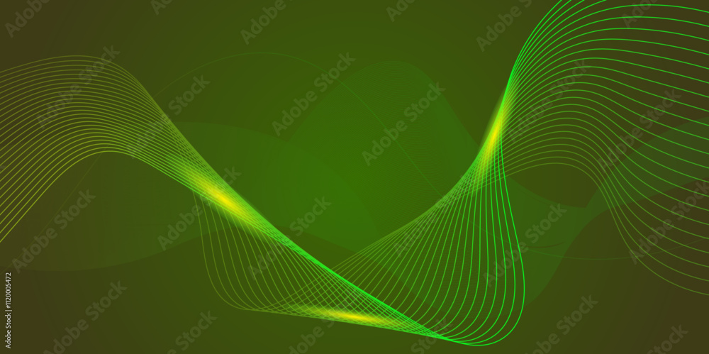 Poster abstract wave background. element for design. digital frequency track equalizer. stylized line art. 