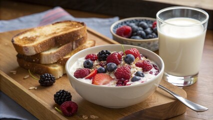 oatmeal with berries