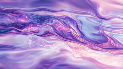 Obraz premium Abstract swirls of purple and pink create a mesmerizing wave-like pattern.