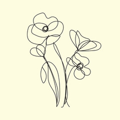 vector illustration of a flower