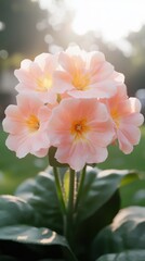 Fototapeta premium Charming verbascum bloom enhances cottage garden aesthetic in serene nature setting captured in soft light