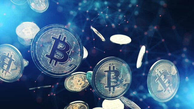 Bitcoin background concept