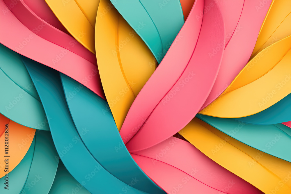 Poster vibrant abstract texture, dynamic colors blend seamlessly, creating a visually striking backdrop for