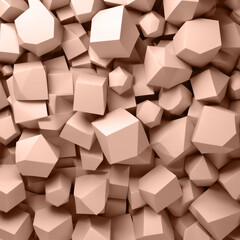 Mocha Mousse background Color of 2025 year. Abstract texture. Background in 3d paper art style can be used in background design for website or advertisement.