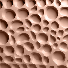 Mocha Mousse background Color of 2025 year. Abstract texture. Background in 3d paper art style can be used in background design for website or advertisement.