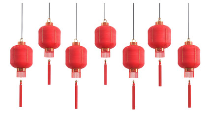Chinese new year lantern festival at a temple in chinafestive decorative lamps