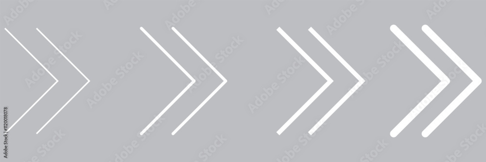 Poster arrows set. right arrow icons set. set different black arrows or web design. top. trend. arrow icon.