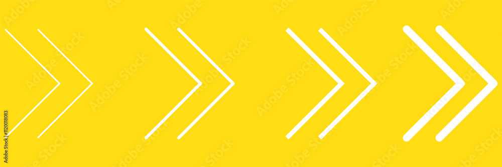 Poster arrows set. right arrow icons set. set different black arrows or web design. top. trend. arrow icon.