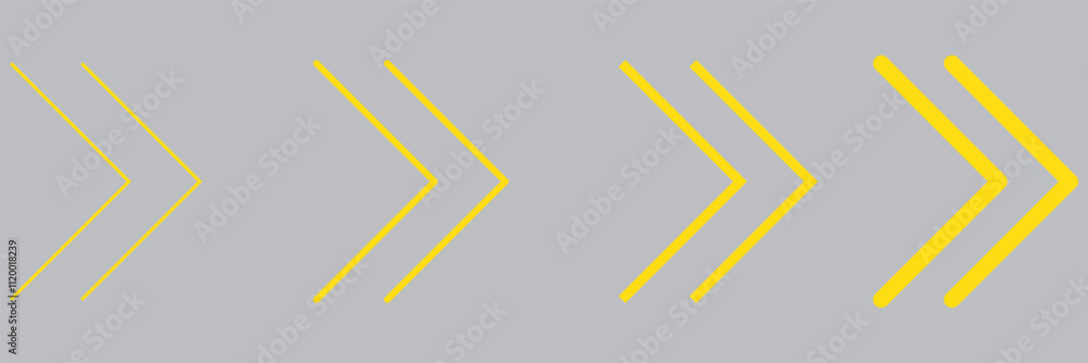 Poster arrows set. right arrow icons set. set different black arrows or web design. top. trend. arrow icon.