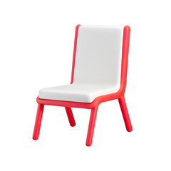 Chair transparent background room decoration material
