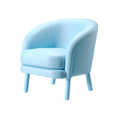 Chair transparent background room decoration material
