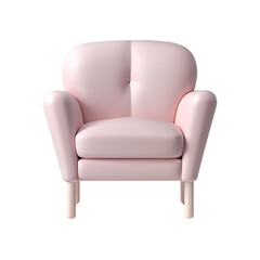 Chair transparent background room decoration material
