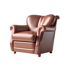 Chair transparent background room decoration material
