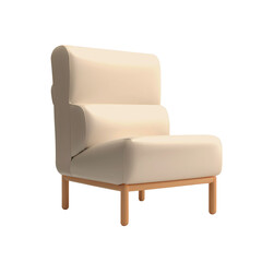 Chair transparent background room decoration material
