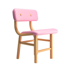 Chair transparent background room decoration material
