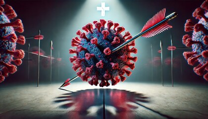 Arrow of hope destroys the virus