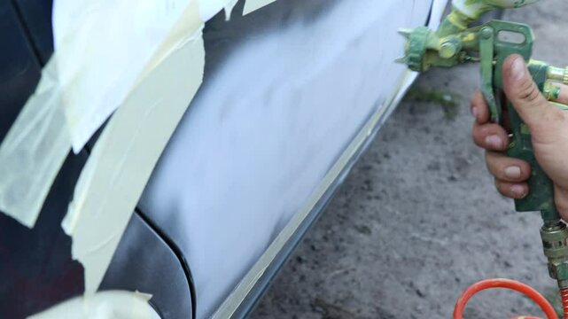 Painting a car