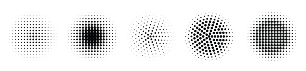 Abstract grunge halftone distorted shapes background design. Vector illustraiton